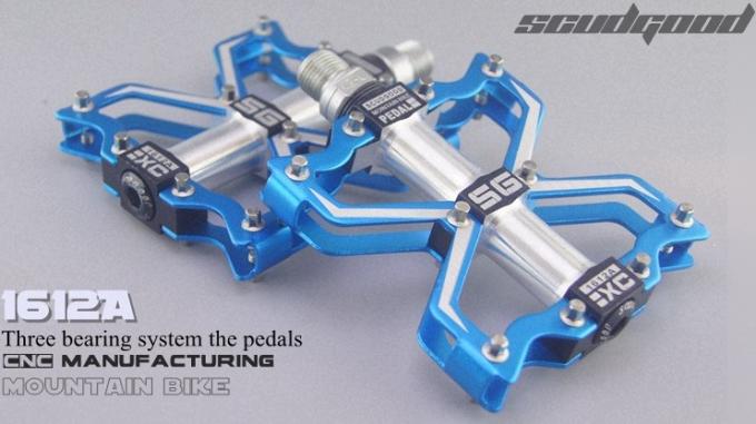CNC przetworzone 3 łożyska stopu aluminium rower pedal Premium anodowane kolory 3
