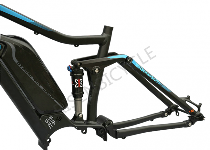 Boost 27.5er Ramka roweru elektrycznego w/ Bafang 1000w Aluminium Alloy Suspension Mtb E-Bike 4