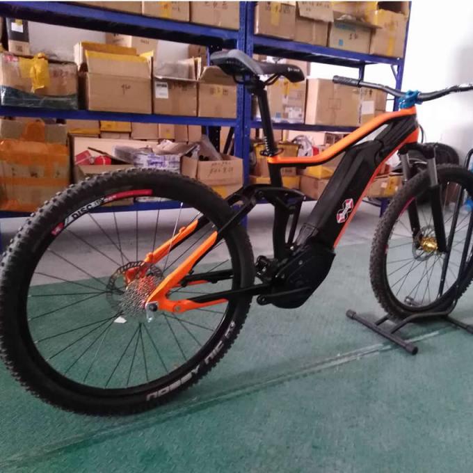 China Stock 27.5er Elektryczny ramy rowerowe z całym zawieszeniem Bafang G330 Aluminium Trail Ebike Emtb Mountain Bike 1