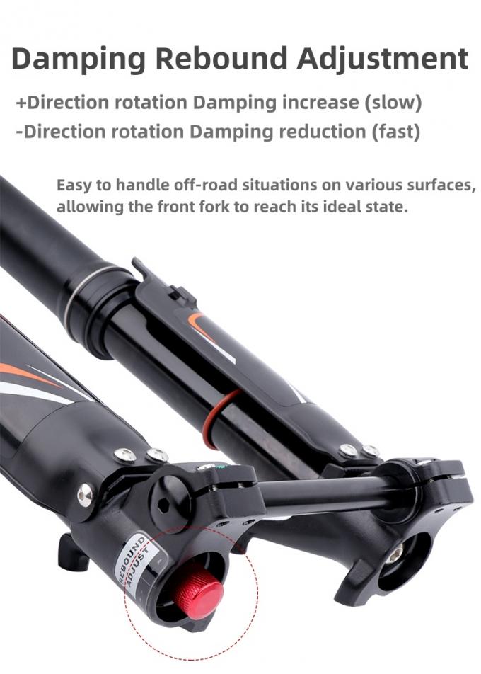 Dnm USD-6s Enduro Moutain Bike Odwrócone zawieszenie powietrzne widelec Przednie wideleczki zawieszenia 160mm Podróż 5