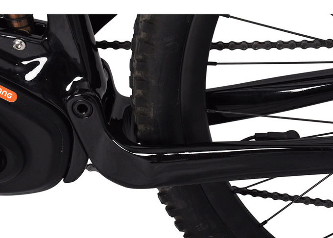 27.5Plus/29er Całkowite zawieszenie Ramka roweru elektrycznego węglowego Bafang Ramka roweru elektrycznego z napędem środkowym 1